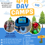 Looking for summer fun outdoors? 🌞🌳 Join Price County 4‑H and Julie Diepenbrock, 4‑H Educator, for a full schedule of hands‑on summer activities at the park. Attend one session or come to them all—there’s no limit! No 4‑H membership required. Just bring your curiosity and enjoy the adventure!