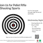 4-H Shooting Sports clubs are open to all youth ages 8 to 18. Open to all skill levels.
Sign up today: tinyurl.com/4HShootingSports26
Pellet Rifle Shooting Sports start March 25 at 6 PM.
The focus of all 4-H programs is the development of youth as individuals and as responsible and productive citizens. The National 4-H Shooting Sports Program stands out as an example. Youth learn marksmanship, the safe and responsible use of firearms, the principles of hunting and archery, and much more. The activities of the program and the support of caring adult leaders provide young people with opportunities to develop life skills, self-worth, and conservation ethics.