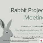 Rabbit Project Meeting
Date: Wednesday, February 25
Time: 7:00 PM
Location: Normal Building, Extension Conference Room
Rabbits are a popular 4-H project because of their versatility. They are easier to manage for younger or beginner 4-H members and require less space than other livestock, making them an excellent choice for those with limited facilities.
However, don’t mistake “low maintenance” for “no maintenance.” Rabbits still require time, effort, and investment. Before deciding if a rabbit project is right for you, take time to learn about the different types of 4-H rabbit projects, how to select the right breed, and the essentials of rabbit care.